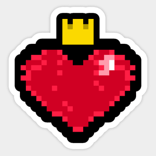 Pixel Heart Sticker